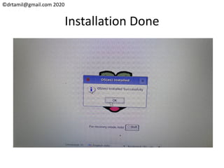©drtamil@gmail.com 2020
Installation Done
 