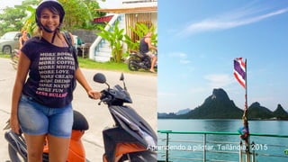 Aprendendo a pilotar. Tailândia, 2015
 