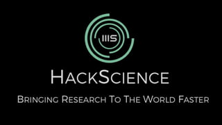 Hack Science || Ali Afshar || Disrupting the Lab
