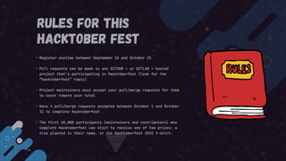 rules for this
hacktober fest
 