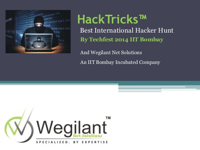 HackTricks Ethical Hacking Workshop Series with Wegilant & IIT Bombay…