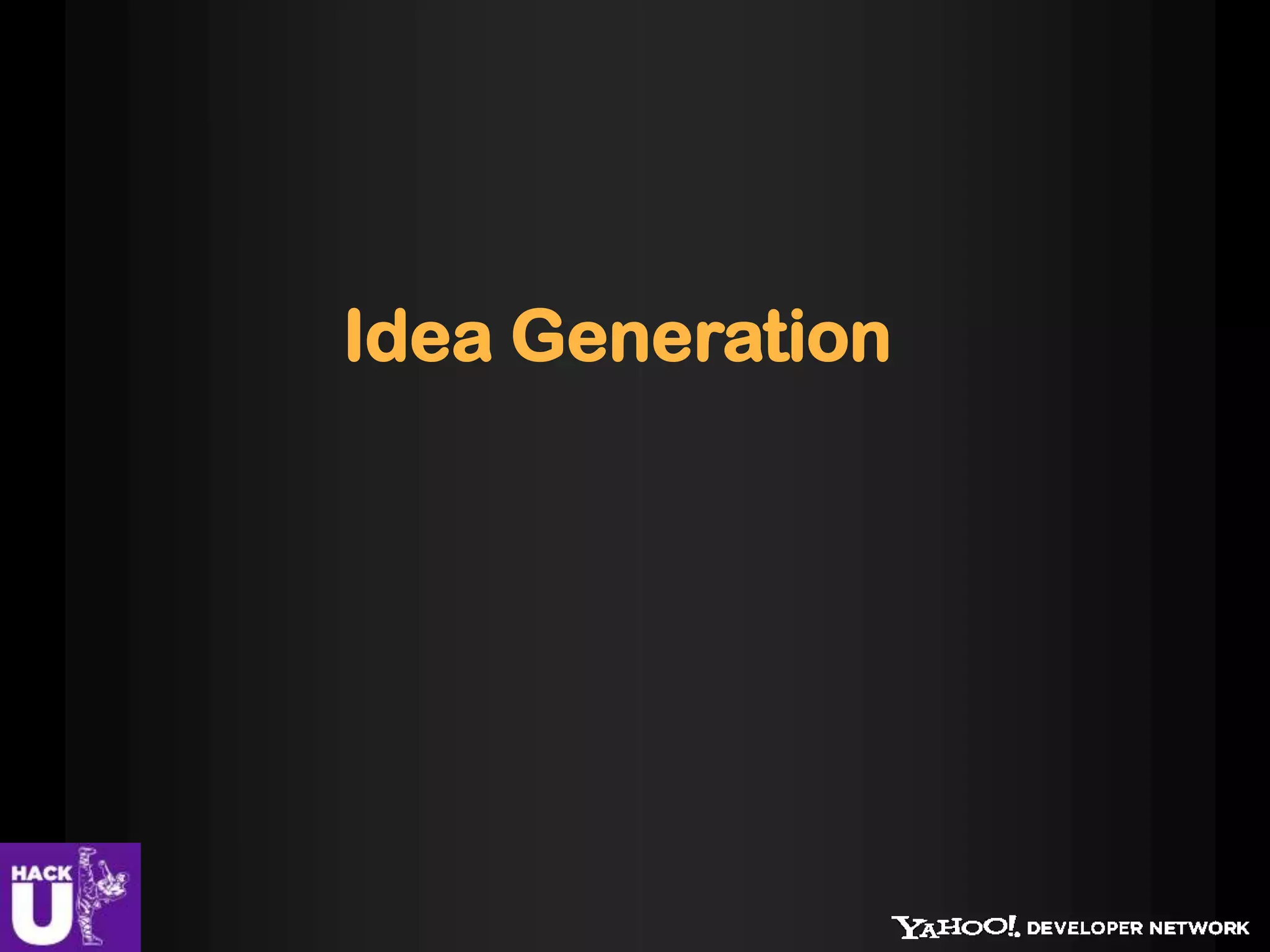 Idea Generation