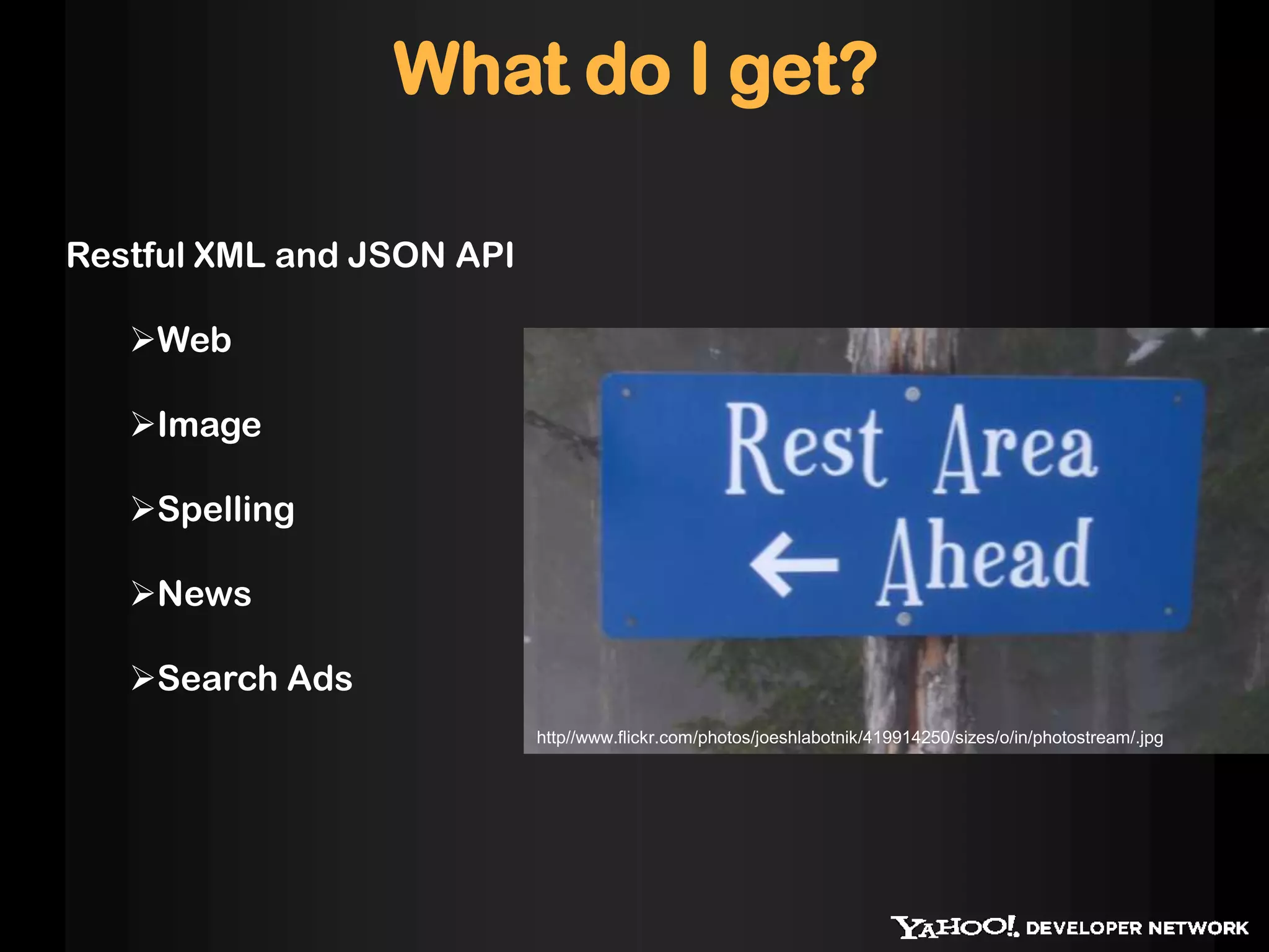 Restful XML and JSON API Web