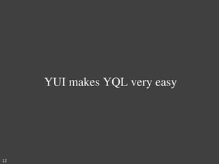 YUI makes YQL very easy




12
 