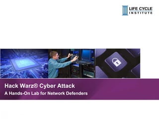1© Life Cycle Institute
Hack Warz® Cyber Attack
A Hands-On Lab for Network Defenders
 