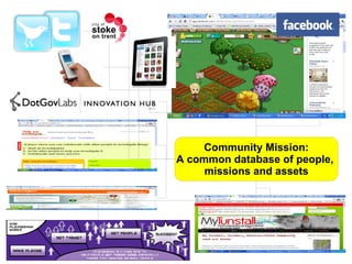 Simple national call to action on direct.gov.uk and the same challenge on a hyperlocal site UK Snow Stay safe and help your  neighbours.  Start now 