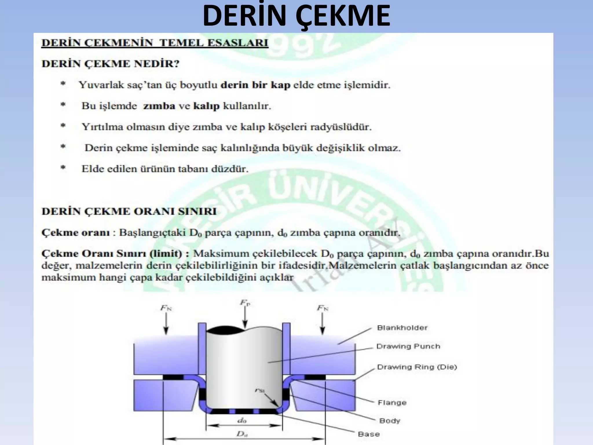 SICAK HADDELEME YÖNTEMLERİ 
SICAK HADDELEME İLE ÜRETİLEN ÖNEMLİ ÇELİKLER  