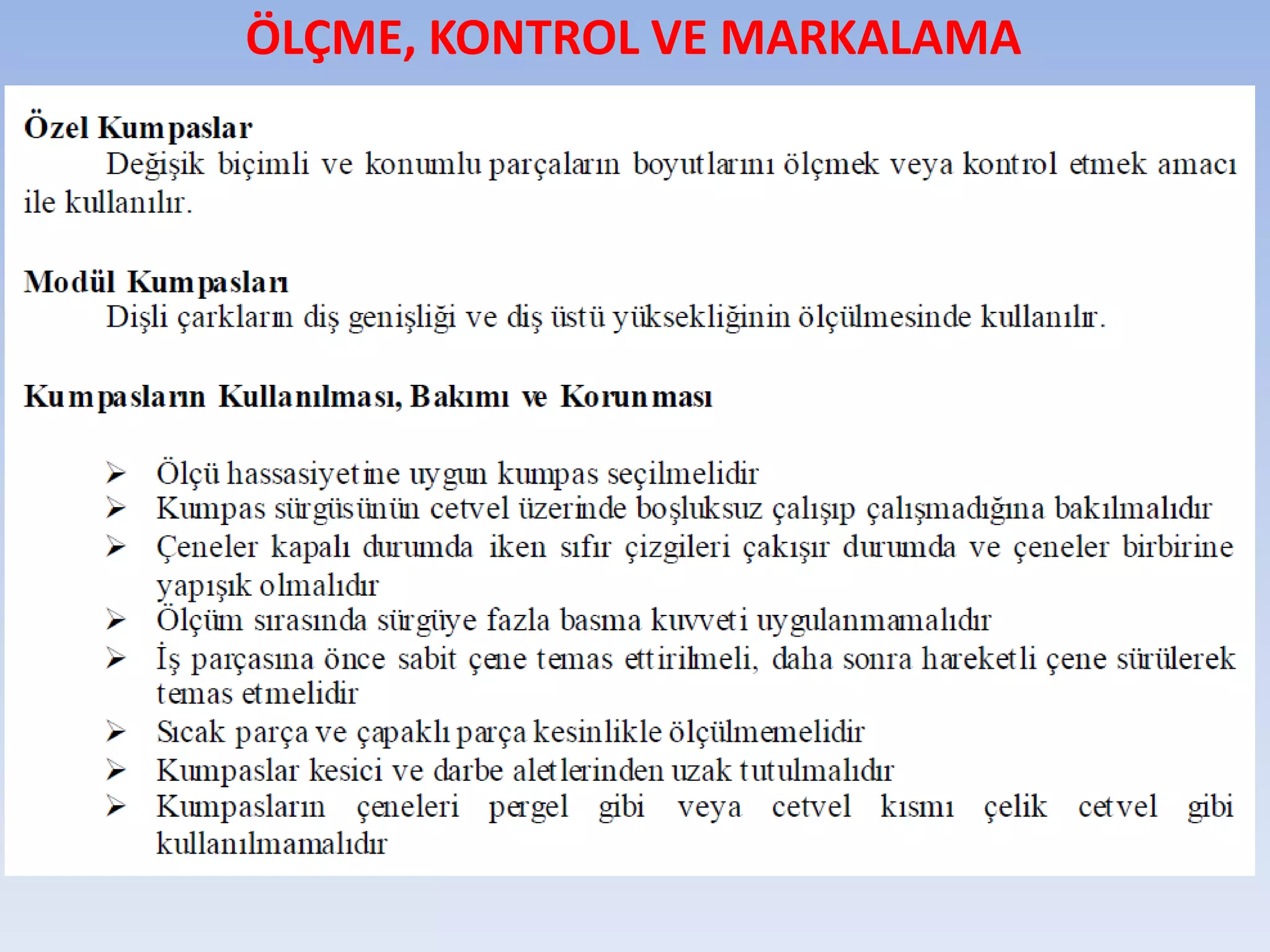 HADDELEMENİN MEKANİK ESASLARI  