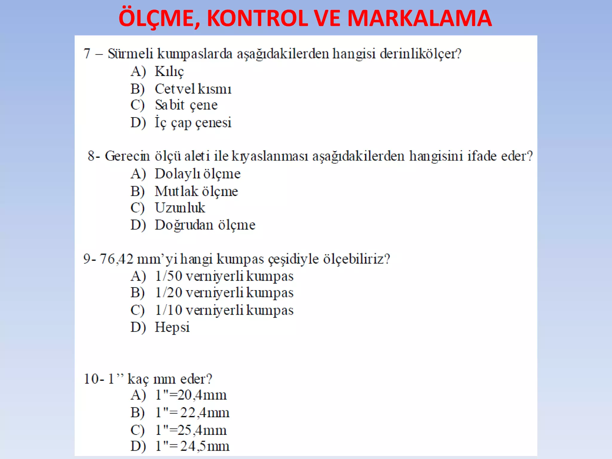 HADDELEMENİN MEKANİK ESASLARI  