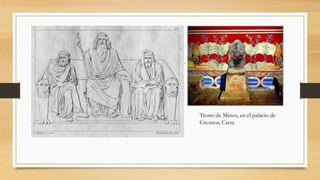 Trono de Minos, en el palacio de
Cnossos, Creta
 