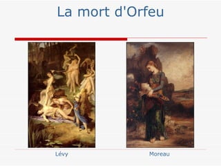 La mort d'Orfeu




Lévy        Moreau
 