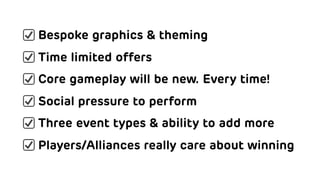 Life After Launch: How to Grow Mobile Games with In-Game Events Slide 37