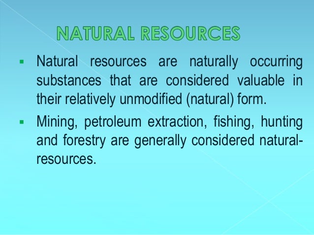 Is Food Considered A Natural Resource Is Food Considered A Natural Resource