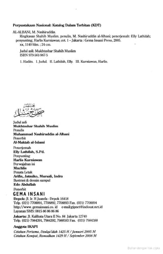 Hadist shahih muslim