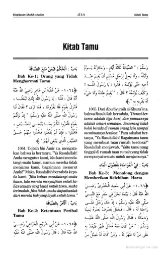 Hadist shahih muslim