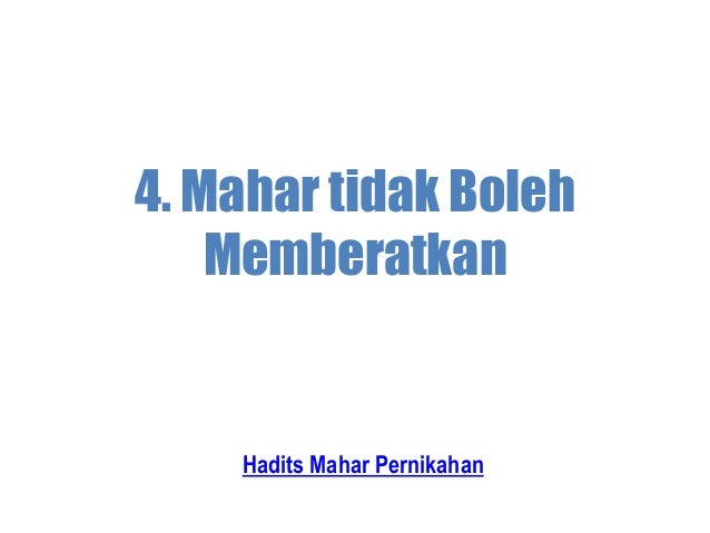 Hadits Tentang Pernikahan Sederhana - Nusagates