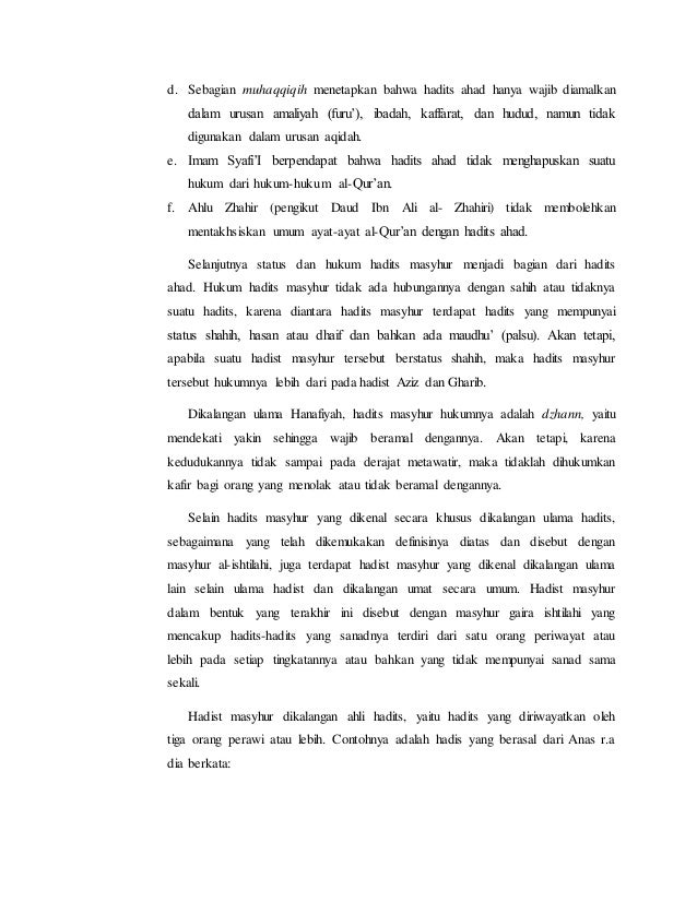 Hadits Ahad