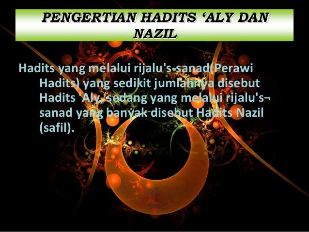 Hadits Ali Nazil Mauquf Mursal Ulumul Hadits