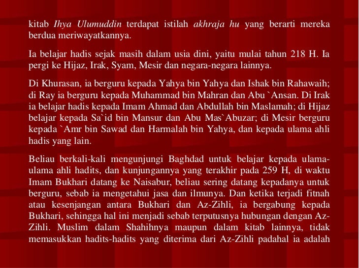 Kumpulan Hadits Bukhari Muslim