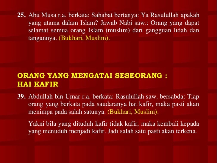 Kumpulan Hadits Bukhari Muslim