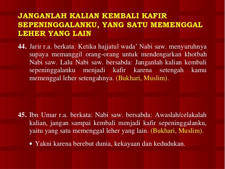 Kumpulan Hadits Bukhari Muslim