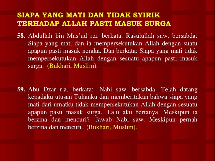 Kumpulan Hadits Shahih Bukhari Muslim