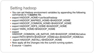 Hadoop installation on windows | PPTX