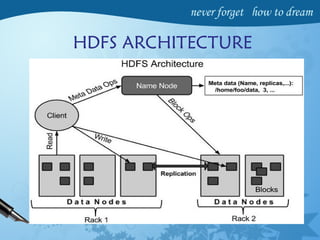 HDFS ARCHITECTURE
 