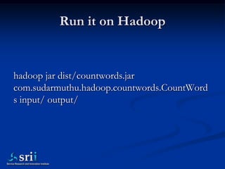 Hands on Hadoop and pig