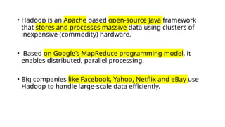 Comprehensive Overview of Hadoop Architecture and Its Core Components ...
