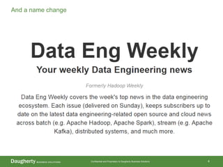 Confidential and Proprietary to Daugherty Business Solutions 4
And a name change
 