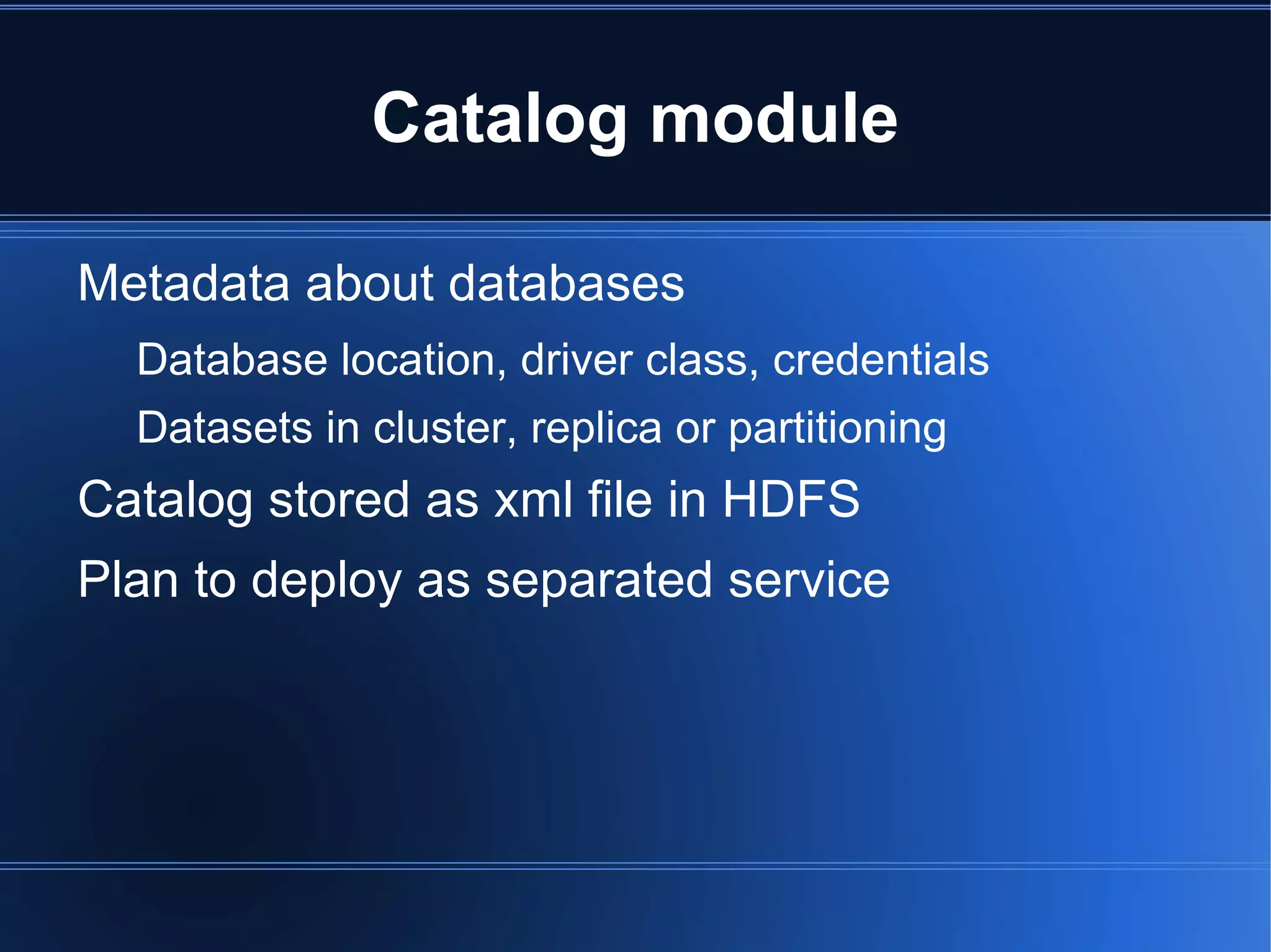 Desired properties Heterogeneus environments Increasing number of nodes 
