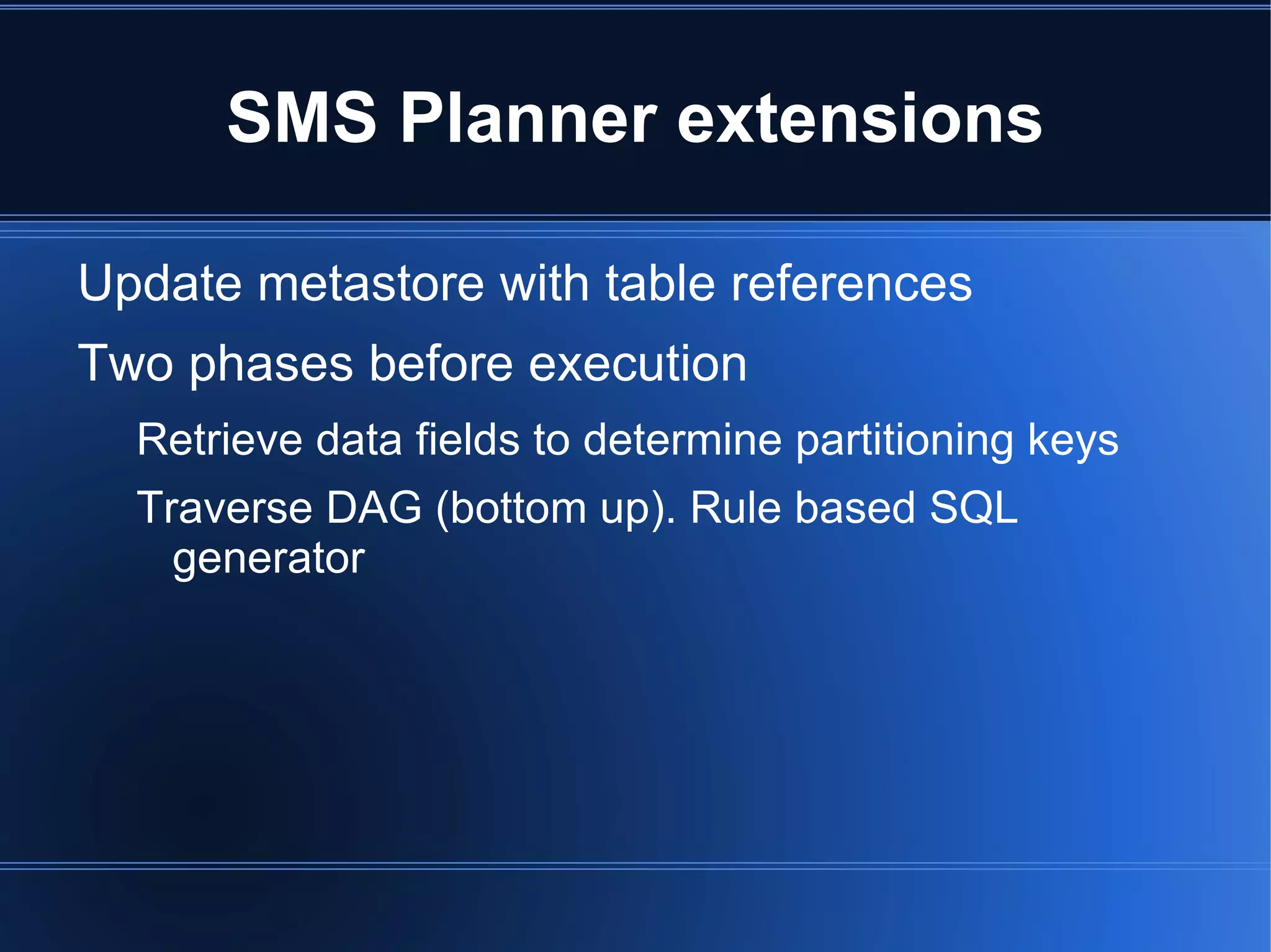 Desirable  SQL  and no  SQL  interfaces 