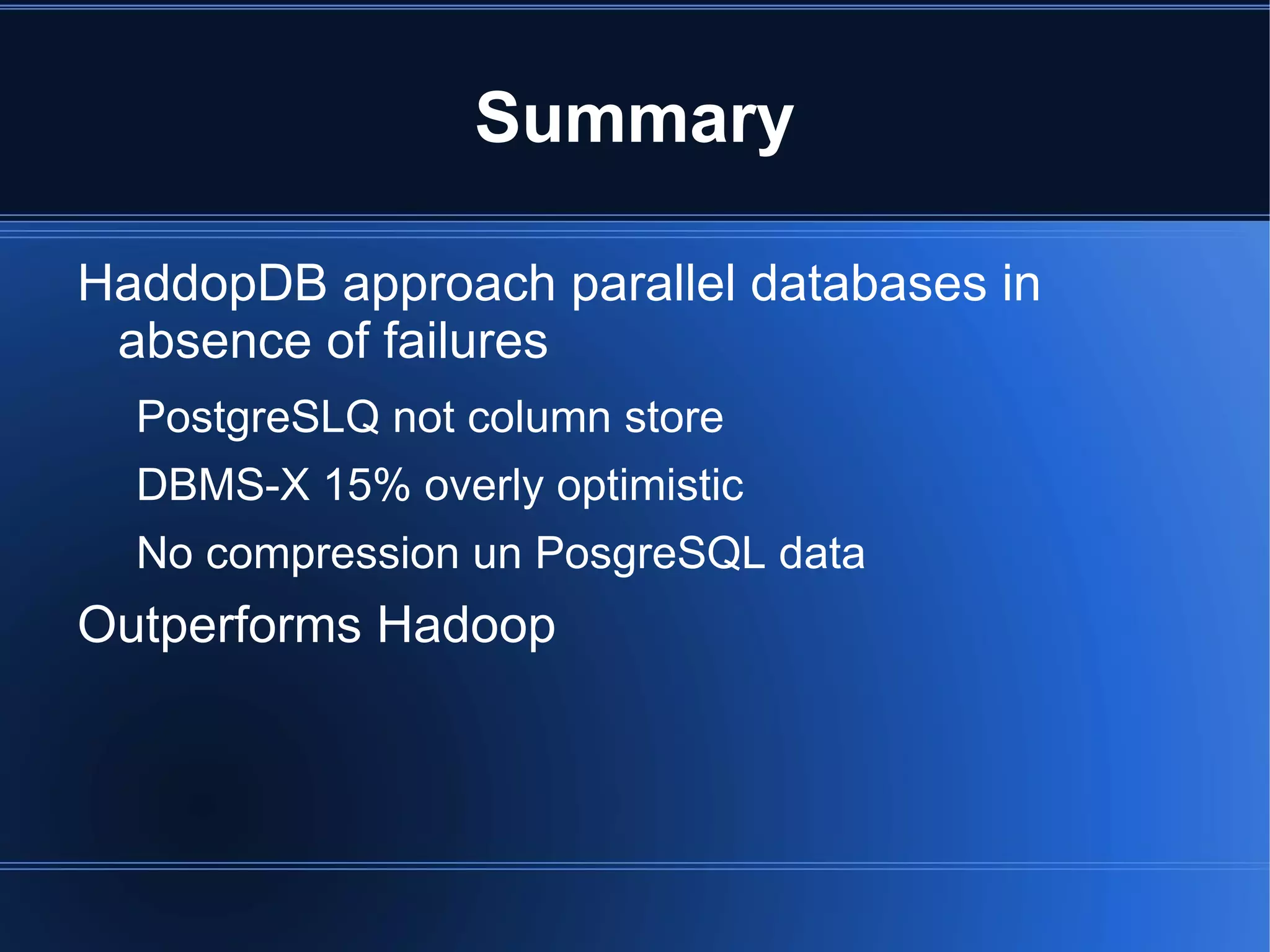 SQL not supported directly ( Hive ) 