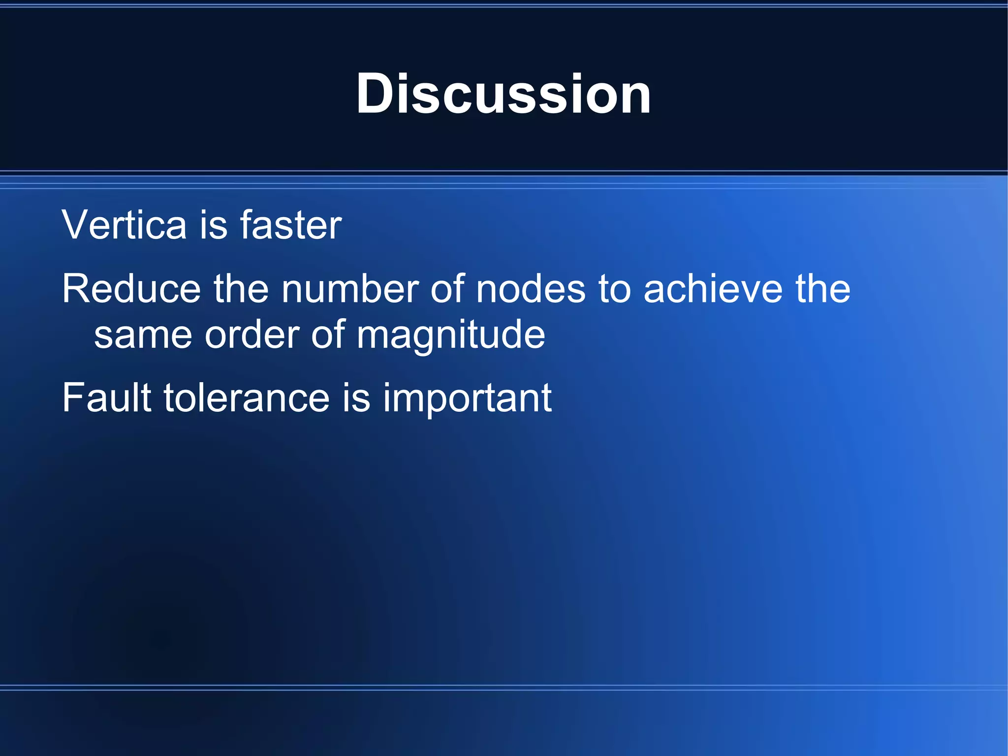 Connect multiple single-datanode systems Hadoop reponsible for task coordination and network layer 