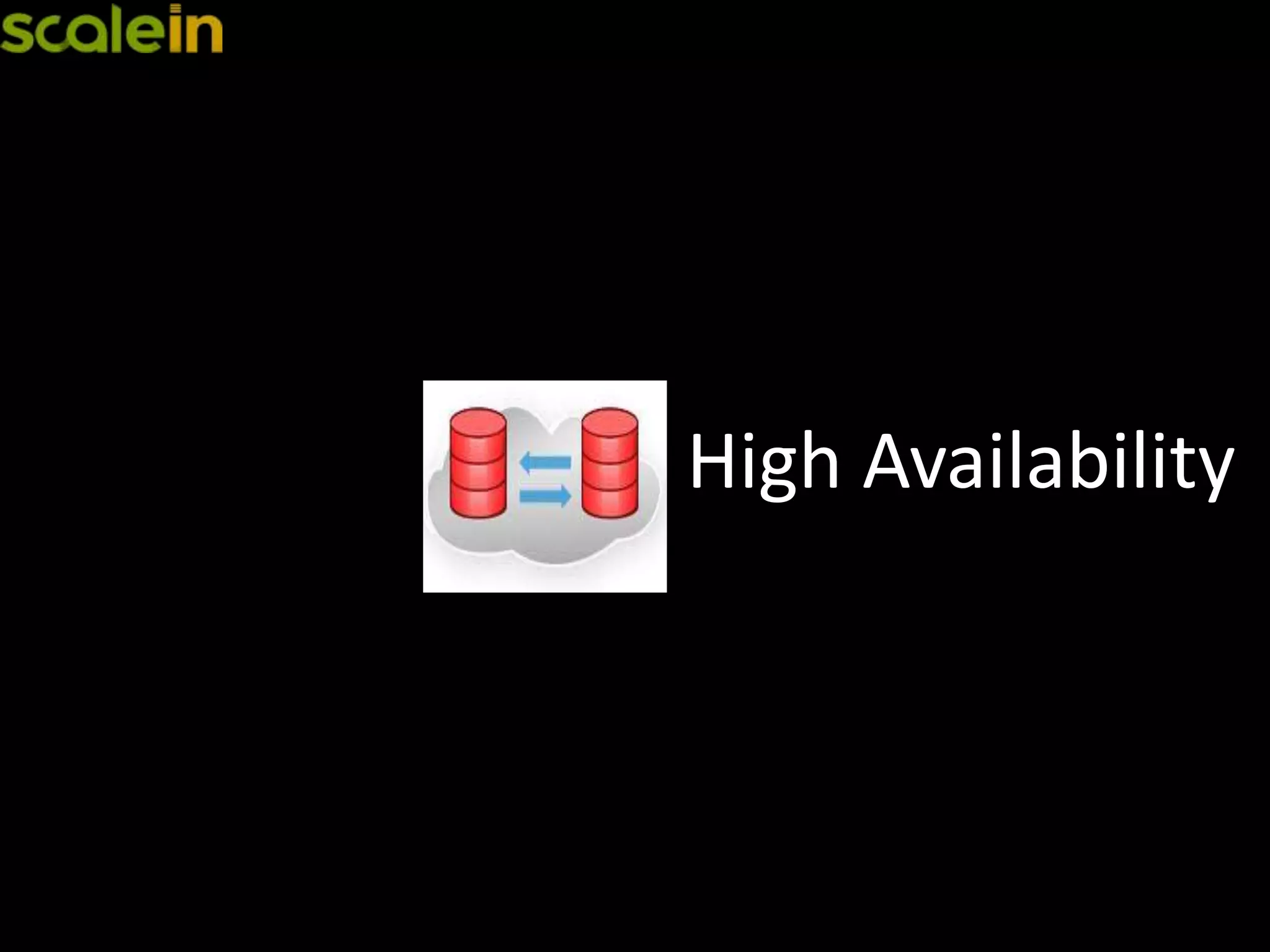 High Availability
 