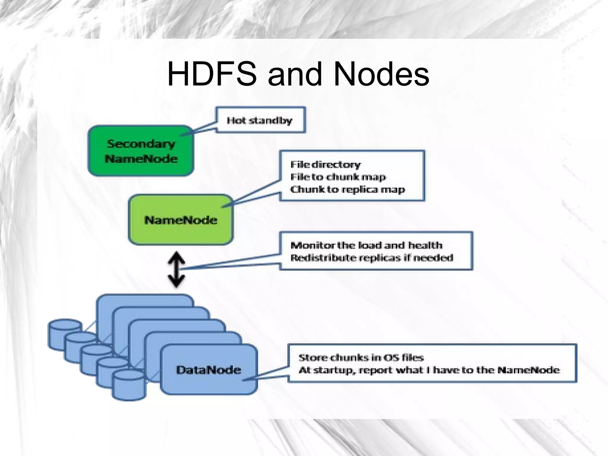 HDFS and Nodes
 