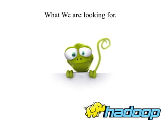 What We are looking for.
 