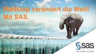 Hadoop verändert die Welt! 
Mit SAS. 
Copyr i g ht © 2012, SAS Ins t i tut e Inc . Al l r ights reser ve d . 
 