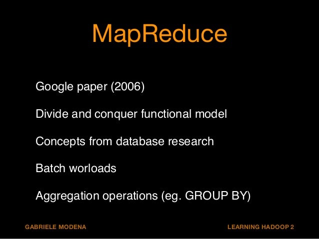 mapreduce research paper stack analytics with hadoop 2 mapreduce research paper stack analytics with hadoop 2