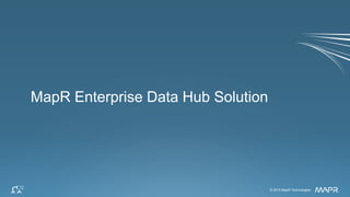 © 2015 MapR Technologies 22© 2015 MapR Technologies
MapR Enterprise Data Hub Solution
 