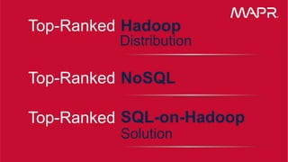 © 2015 MapR Technologies 7
Top-Ranked NoSQL
Top-Ranked Hadoop
Distribution
Top-Ranked SQL-on-Hadoop
Solution
 