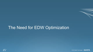 © 2015 MapR Technologies 9© 2015 MapR Technologies
The Need for EDW Optimization
 