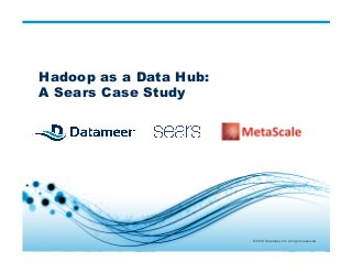 © 2012 Datameer, Inc. All rights reserved.
© 2012 Datameer, Inc. All rights reserved.
Hadoop as a Data Hub:
A Sears Case Study
 