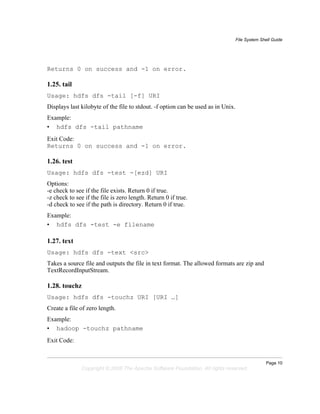 hadoop Commands basic code for programming.pdf