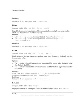 hadoop Commands basic code for programming.pdf
