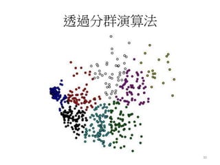 透過分群演算法 
30 
 