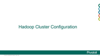 14Pivotal Confidential–Internal Use Only
Hadoop Cluster Configuration
 