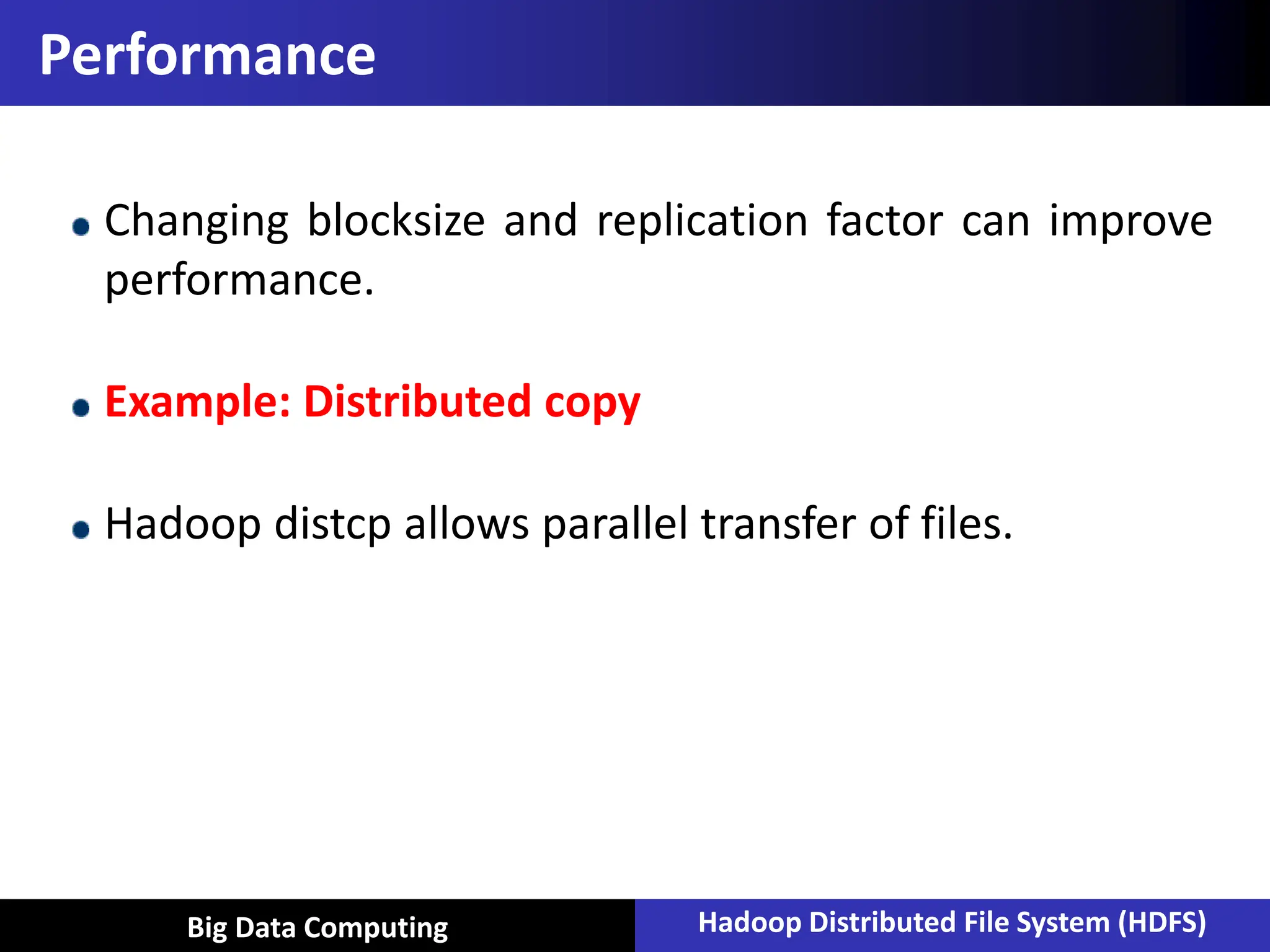 Hadoop Distributed File System in Big data | PPT