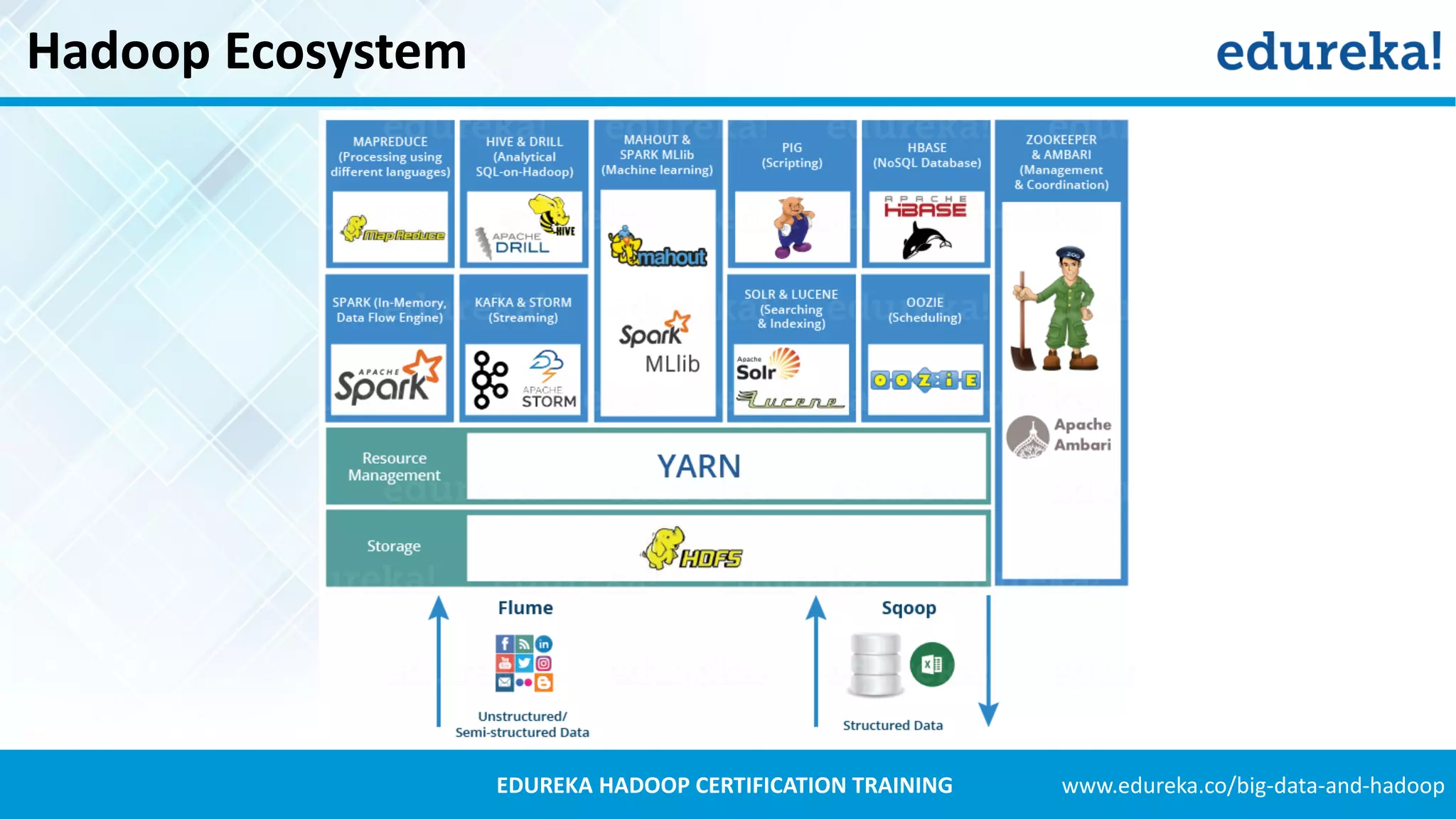 www.edureka.co/big-data-and-hadoopEDUREKA HADOOP CERTIFICATION TRAINING Hadoop Ecosystem 